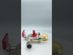 स्टील हैंडल के साथ बाहरी क्रोम प्लेटेड पीतल बिबकॉक