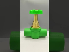 लक्जरी कॉपर-प्लास्टिक पीपीआर गेंद वाल्व संक्षारण प्रतिरोधी उच्च दबाव स्तर