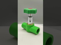 लक्जरी कॉपर-प्लास्टिक पीपीआर गेंद वाल्व संक्षारण प्रतिरोधी उच्च दबाव स्तर