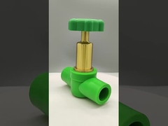 लक्जरी कॉपर-प्लास्टिक पीपीआर गेंद वाल्व संक्षारण प्रतिरोधी उच्च दबाव स्तर