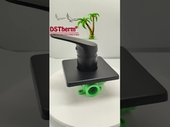 तीन-तरफा वर्ग पैनल पीपीआर ब्लैक प्लेटेड मिक्सर शावर वाल्व मिक्सिंग वाल्व