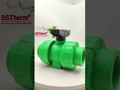 लॉक बॉल पीपीआर डबल यूनियन बॉल वाल्व प्लास्टिक बॉल S2.5 20-63MM अनुकूलित लोगो