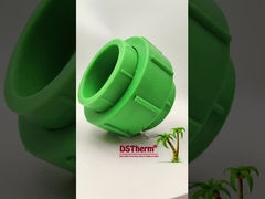 पाइपिंग सिस्टम के लिए पीपीआर ग्रीन प्लास्टिक यूनियन, अनुकूलन योग्य रासायनिक प्रतिरोध