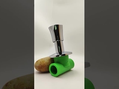 पाइपलाइन के लिए एंटी-स्लिप हैंडल के साथ पीपीआर क्रोम प्लेटेड स्टॉप वाल्व 20-40 मिमी अनुकूलन योग्य आकार