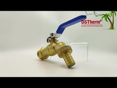 गोल्ड प्लेटेड हेवी ड्यूटी क्लासिक ब्लू आयरन हैंडल बिबकॉक्स वॉटर स्पाउट नल स्पिगोट वॉटर टैप