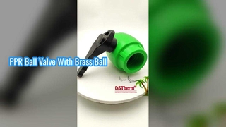 टिकाऊ पीपीआर बॉल वाल्व पीतल बॉल वेविंग हैंडल