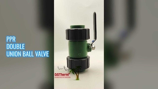 पीपीआर डबल यूनियन बॉल वाल्व आसान इंस्टालेशन