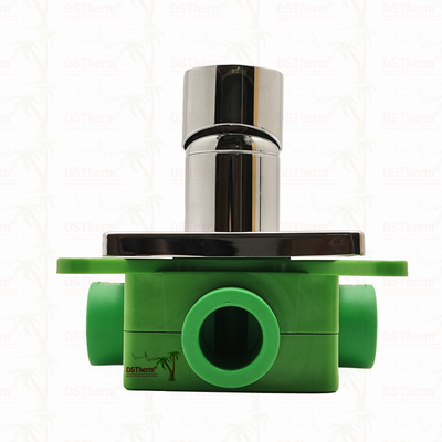 पीपीआर क्रोम प्लेटेड 3-वे मिक्सर शावर वाल्व 20mm 25mm