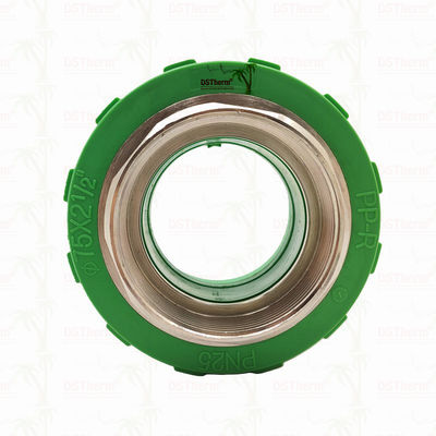 पीपीआर महिला थ्रेडेड कपलिंग प्लास्टिक पीपीआर पाइप फिटिंग 75*2 1/2" अनुकूलित आकार