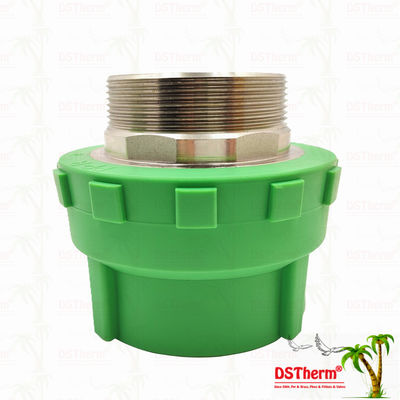 पीपीआर पुरुष थ्रेडेड युग्मन प्लास्टिक पीपीआर पाइप फिटिंग 75 * 2 1/2 "अनुकूलित आकार