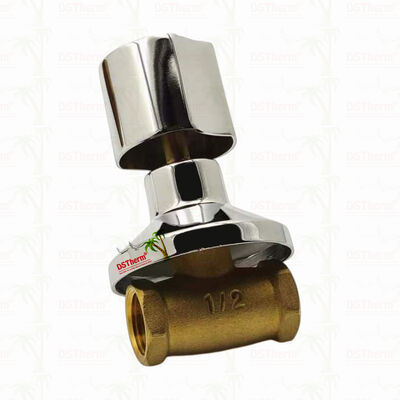 क्रोम प्लेटेड पीतल स्टॉप वाल्व ग्लोबल वाल्व साउथ अमेरिकन स्टाइल बी 1/2"-1"
