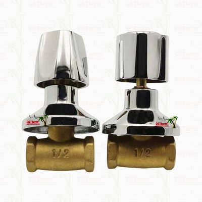 क्रोम प्लेटेड पीतल स्टॉप वाल्व ग्लोबल वाल्व साउथ अमेरिकन स्टाइल बी 1/2"-1"