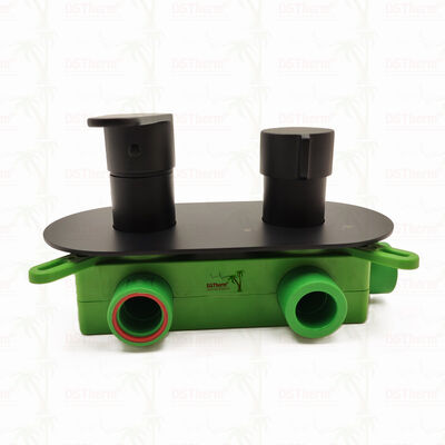 पीपीआर 5 वेज ब्लैक प्लेटेड मिक्सर शॉवर वाल्व तापमान और प्रवाह नियंत्रण के लिए