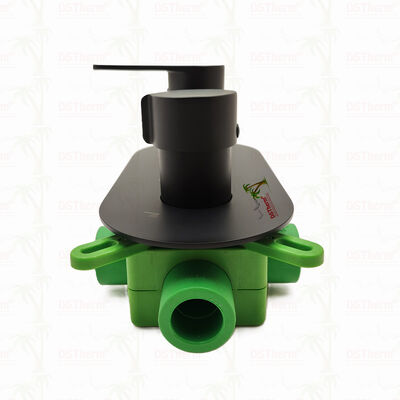 पीपीआर 5 वेज ब्लैक प्लेटेड मिक्सर शॉवर वाल्व तापमान और प्रवाह नियंत्रण के लिए