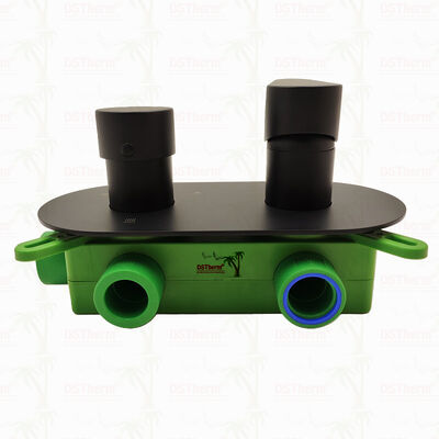 पीपीआर 5 वेज ब्लैक प्लेटेड मिक्सर शॉवर वाल्व तापमान और प्रवाह नियंत्रण के लिए