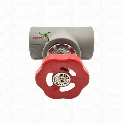 ग्रे क्रोम प्लेटेड पीपीआर स्टॉप वाल्व ब्रास कार्ट्रिज ग्लोबल वाल्व 20-110 मिमी के साथ