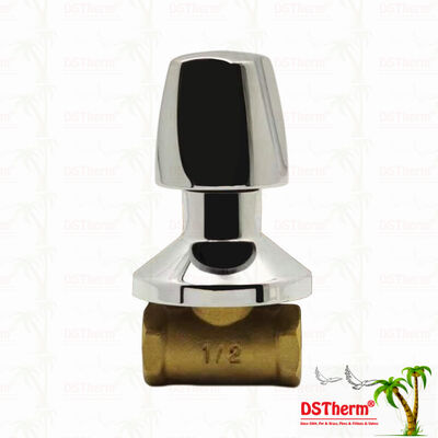 क्रोम प्लेटेड पीतल स्टॉप वाल्व ग्लोबल वाल्व साउथ अमेरिकन स्टाइल A 1/2